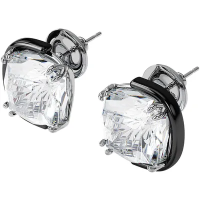 Produktbild von Swarovski Damen Ohrschmuck Harmonia Ohrstecker mit Kristallen im Cushion-Schliff, Weiß 5600943