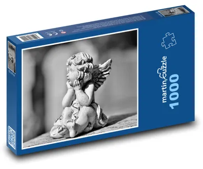 Zdjęcie produktu dla Puzzle 1000 Anioł w ogrodzie - martinpuzzle