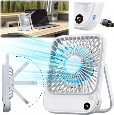 Immagine prodotto di Ventilatore a batteria Silenzioso ventilatore da tavolo raffreddamento 5000mAh TOPK K65