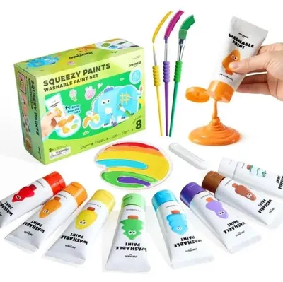 Obrázok produktu pre Farby na pláteno, ktoré nezafarbia ruky, 8 farieb – Jarmelo