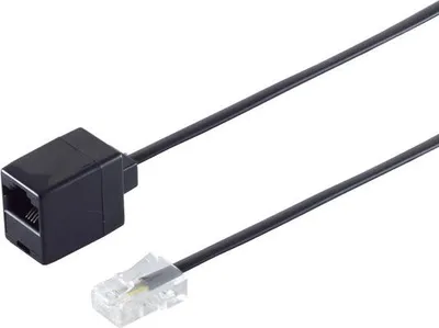 Produktbild von S/CONN maximum connectivity Western-Stecker 8/4 / Western-Kupplung 8/4 15m