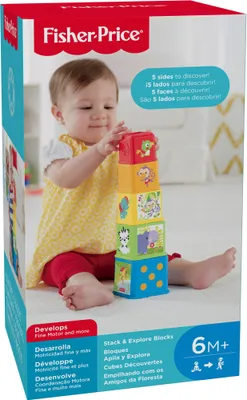 Image de Fisher-Price Cubes à empiler colorés