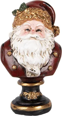 Immagine prodotto di Clayre & Eef decorazione natalizia figura Babbo Natale 9x8x15 cm plastica rossa