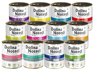 Zdjęcie produktu dla Mokra karma dla psa Dolina Noteci Premium Mix smaków 12 x 800 g