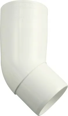 Produktbild von Marley Fallrohrbogen Kunststoff rund 45° Verkehrsweiß RAL 9016 NW 53 mm