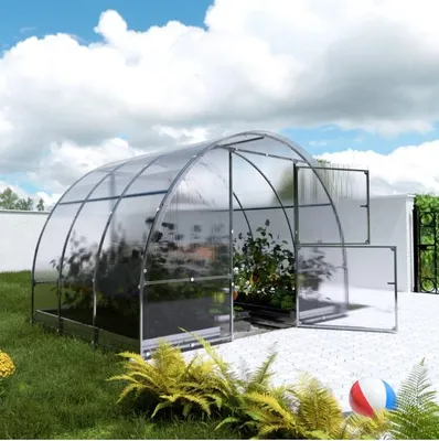 Gewächshaus KLASIKA EASY 3x2m (6m2) mit 4mm Polycarbonat (Rahmen aus Vierkantrohr)

