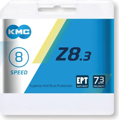 Immagine prodotto di KMC Z8.3 - Catena da bicicletta per 8 velocità 1/2" x 3/32" 114 maglie antiruggine