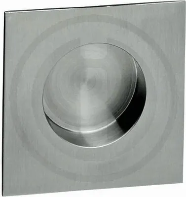 Produktbild von Einlassmuschel Muschelgriff Edelstahl matt gebürstet Griffmuschel Schiebetürgriff 69mm x 69mm