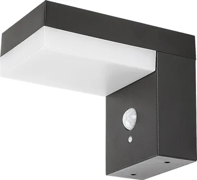 Zdjęcie produktu dla Kinkiet solarny z czujnikiem ruchu LED 6W Zrebar czarny 77009 Rabalux