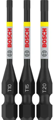 Image de PRO Torx Impact Bit Set, T10, T15, T20, 55 mm, 3-tlg.