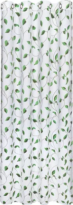 Produktbild von Gerster Ösenschal Druck, "Blätteranke" 145 cm x 245 cm, grün/weiß