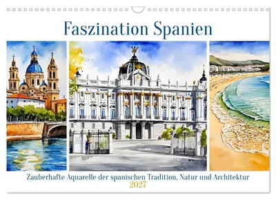 Produktbild von Faszination Spanien (Wandkalender 2027 DIN A3 quer), CALVENDO Monatskalender