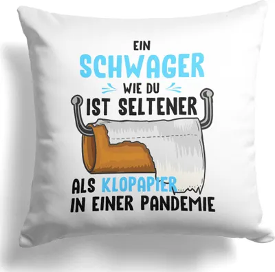 Produktbild von 22Feels Schwager Geschenk Hochzeit Idee Geburtstag Herrentag Deko Weihnachten Männer Kissen Dekoration Spruch Wohnaccessoire Wohnzimmer Schlafzimmer Couch