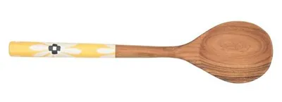 Imagen del producto de Solo Natural – Cuchara de madera – Amarilla – 30 × 7 × 1,5 cm