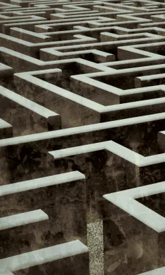 Produktbild von Fototapete - Labyrinth 150x250cm - Vliestapete