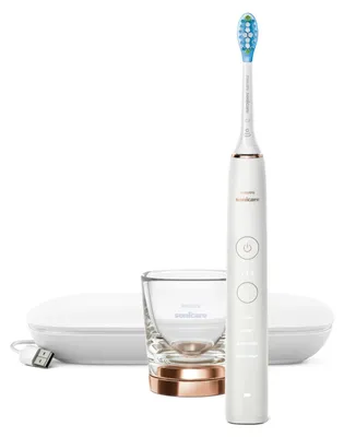 Produktbild von Philips Sonicare DiamondClean 9000 HX9911/94 Elektrische Schallzahnbürste mit App - Rose Gold, Erwachsener, Schallzahnbürste, Normal, Weich, Weiß, Oval, Ergonomisch