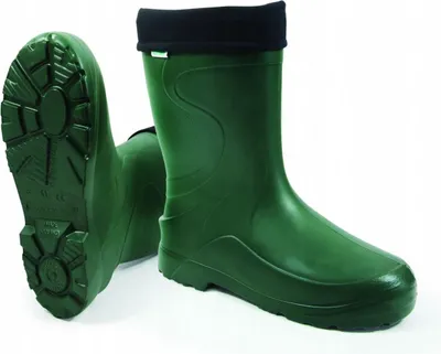 Produktbild von Leichte EVA-Isolier-Gummistiefel Größe 48, wetterfest, grün, für Garten- & Ganzjahreseinsatz