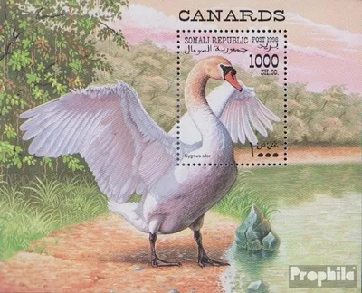 Produktbild von Briefmarken Somali Republic 1998 Mi Block1998W die Legalität dieser Ausg. ist ungeklärt postfrisch Wasservögel