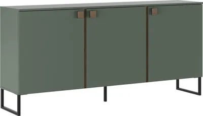 Immagine prodotto di Carvico - Credenza, 184x40x86h cm Verde, 3 Ripiani