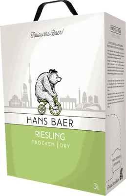 Produktbild von Riesling trocken 3 l Bag in Box - Hans Baer