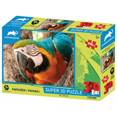 Immagine prodotto di PRIME 3D PUZZLE - Papoušek 48 dílků