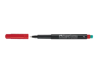 Produktbild von FABER-CASTELL Marker Multimark permanent F rot