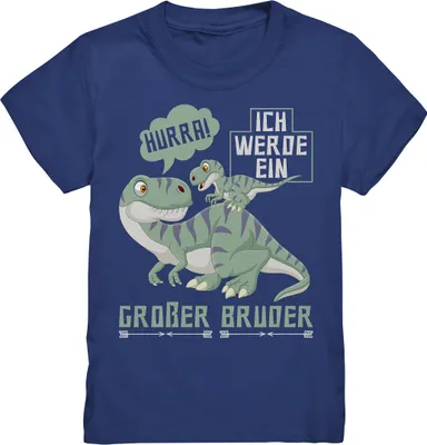 Produktbild von Dino Großer Bruder T-Shirt – Indigo / 98/104 (3-4)