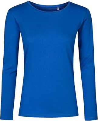 Produktbild von X.O Rundhals Langarmshirt Damen, Azurblau, XL