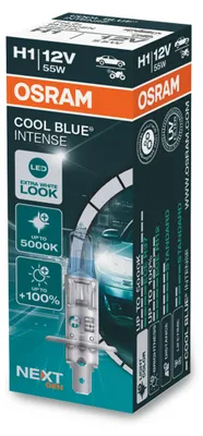 Produktbild von 1 Stück OSRAM COOL BLUE INTENSE NEXT GENERATION Birnen Scheinwerfer H1 55W