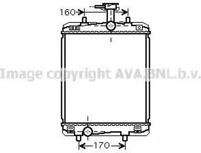 Produktbild von PRASCO TOA2360 Kühler Wasserkühler Motorkühler für TOYOTA AYGO (WNB1, KGB1) für CITROËN C1 (PM, PN) passend für PEUGEOT 107 Schrägheck (PM, PN)