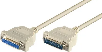 Obrázok produktu pre Microconnect MODGR2, Biela, 2 m, DB-25, DB-25, Samec, Samica