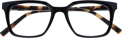 Image de Lunettes de lecture rectangulaires, noires, +3,00 dioptries, monture légère, pour une utilisation à la maison et en déplacement