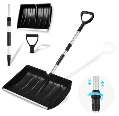 Image de Pelle à neige ergonomique avec manche télescopique