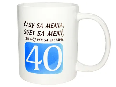 Obrázok produktu pre Hrnček pre 40 ročných