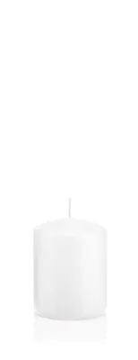 Produktbild von INNA-Glas Wachskerze Maeva, weiß, 8cm, Ø 6cm, 29h - Germany - Stumpenkerze - Windlicht Kerze
