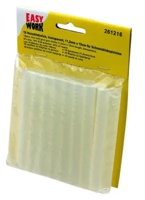 Produktbild von EasyWork 18 Heißklebesticks 11,2mm x 100mm Klebesticks