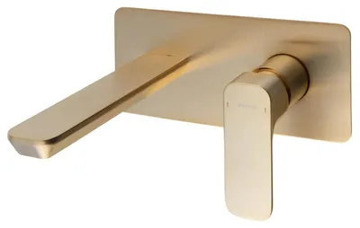 Imagen del producto de Grifo de lavabo empotrado Sapho SPY, acabado dorado mate