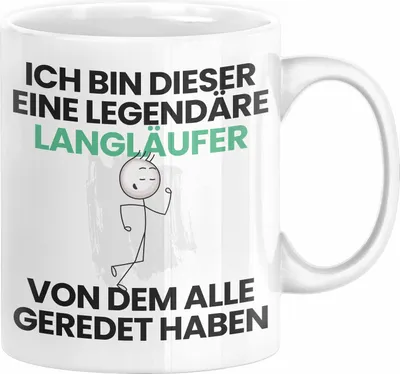 Produktbild von Langläufer Geschenk Tasse Lustige Geschenkidee Geburtstag für Langläufer Ich Bin Dieser Legendäre Langläufer Von Dem Alle Geredet Haben Kaffee-Becher (Weiß)