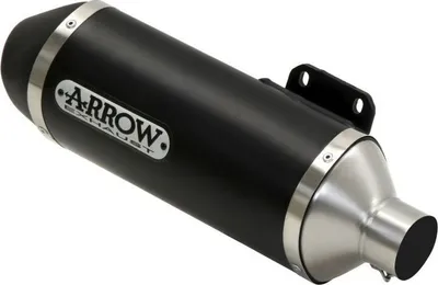 Produktbild von ARROW Urban Slip-On Schalldämpfer dunkles Aluminium mit dunkler Endkappe Kawasaki J 300