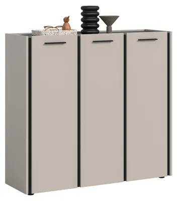 Produktbild von Schuhschrank Emil 1 | Kaschmir / schwarz