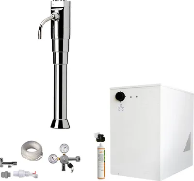 Produktbild von Tafelwassergerät BieTal BT-30U Kühlung Schanksäule Puls flach Wasserfilter SET