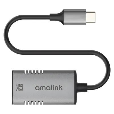 Image de Adaptateur Avizar USB-C vers HDMI pour smartphones/tablettes (résolution 4K), 8 cm, noir