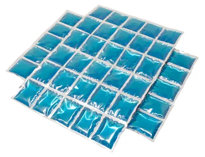 Immagine prodotto di Tappetino refrigerante in gel con 30 celle, batteria refrigerante flessibile, impacco freddo, tappetino refrigerante, ideale per il campeggio