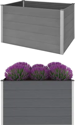 Produktbild von Garten-Hochbeet WPC 150x100x91 cm Grau , Gabionen Design 2024