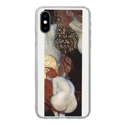 Produktbild von MuchoWow® Handyhülle Schutzhülle Hülle für iPhone X Goldfisch - Gustav Klimt Silikon Softcase Handy Hülle - Handyhülle