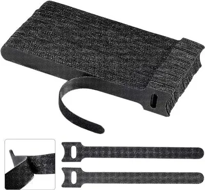 Produktbild von 60PCS kabelbinder klettband wiederverwendbare Klett Kabelbinder, 150x12mm Verstellbare kabelklettbänder für Hause und Büro Kabel organizer