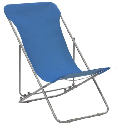 Productafbeelding van Opvouwbare Strandstoelen Set van 2 met Stalen Frame