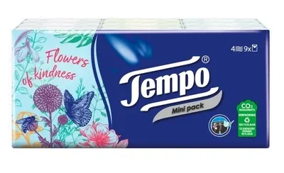 Produktbild von Tempo Mini Taschentücher, 9er Pack