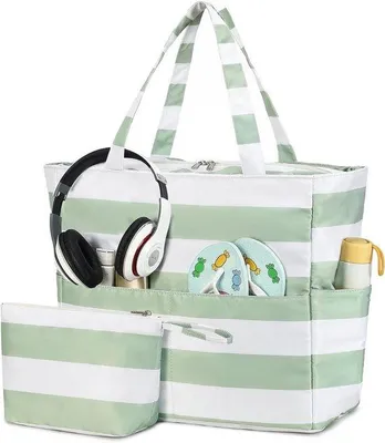 Produktbild von Wasserdichte Strandtasche Damen groß mit Reißverschluss
