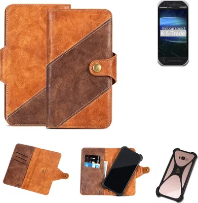 Produktbild von K-S-Trade Handy-Hülle Schutz-Hülle Bookstyle Case Wallet-Case kompatibel mit Panasonic Toughbook FZ-T1 Handy Cover Bumper Kantenschutz Smartphone
